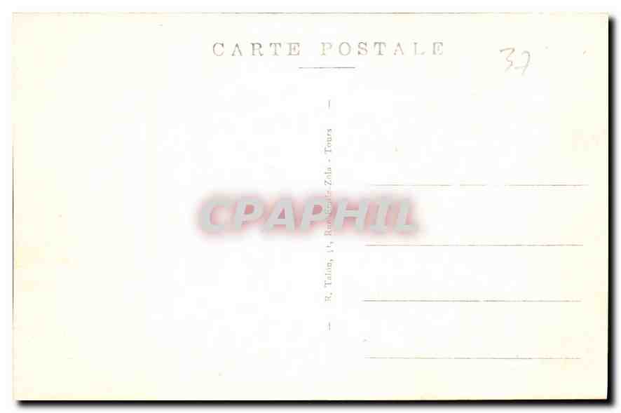 CPA Tours L et L La Cathedrale Saint Gatien Sommet des deux Tours  — Rückseite