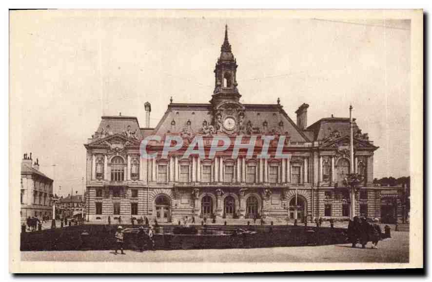 CPA Tours L'Hotel de Ville Laloux Arch 