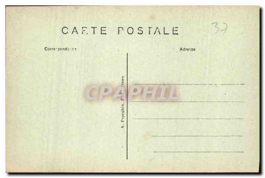 CPA Loches L et L Enceinte et Tours de la partie Sud Est du Donjon  — Rückseite