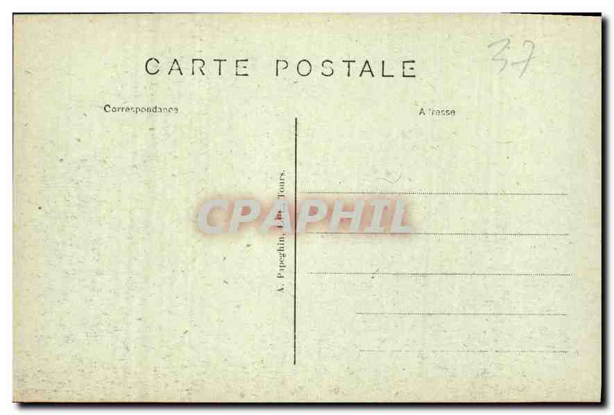 CPA Loches L et L Ensemble de la Tour Louis XI et du Martelet  — Rückseite