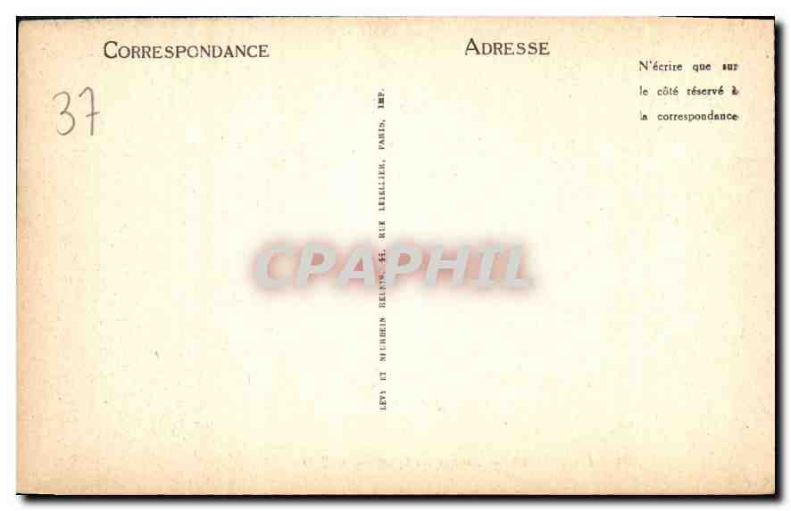 CPA Langeais Ruines du Chateau  — Verso