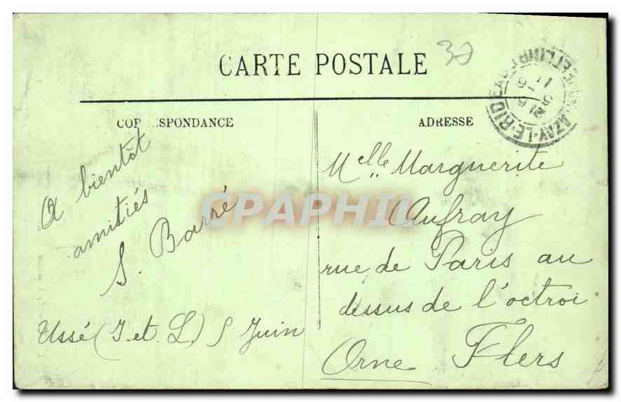 CPA Usse Le Chateau La Chapelle Stalles attribuces a Jean Goujon  — Rückseite