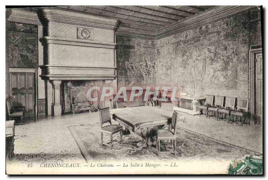 CPA Chenonceaux Le Chateau La Salle a Manger 