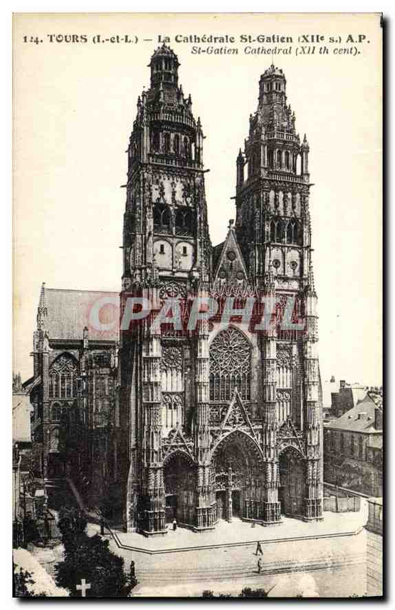 CPA Tours L et L La Cathedrale St Gatien 