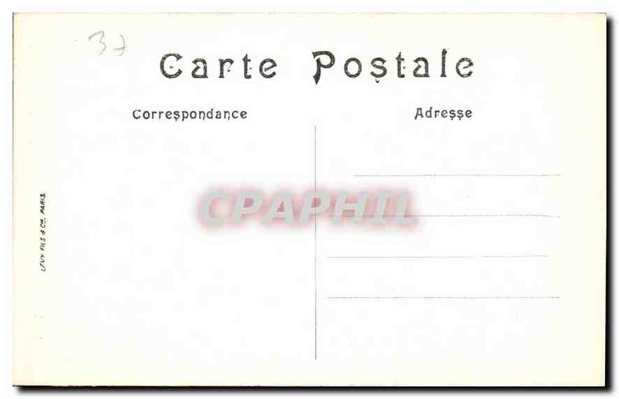 Tours — Notre-Dame-la-Riche — Le Portail Latéral — LL. — Éditeur LLN, n°21 — Rückseite