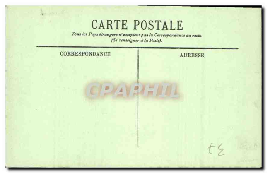 CPA Azay le Rideau Le Chateau Le Vestibule  — Verso