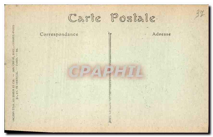 CPA Aile Louis XII la Salle des Quatre Travees  — Rückseite
