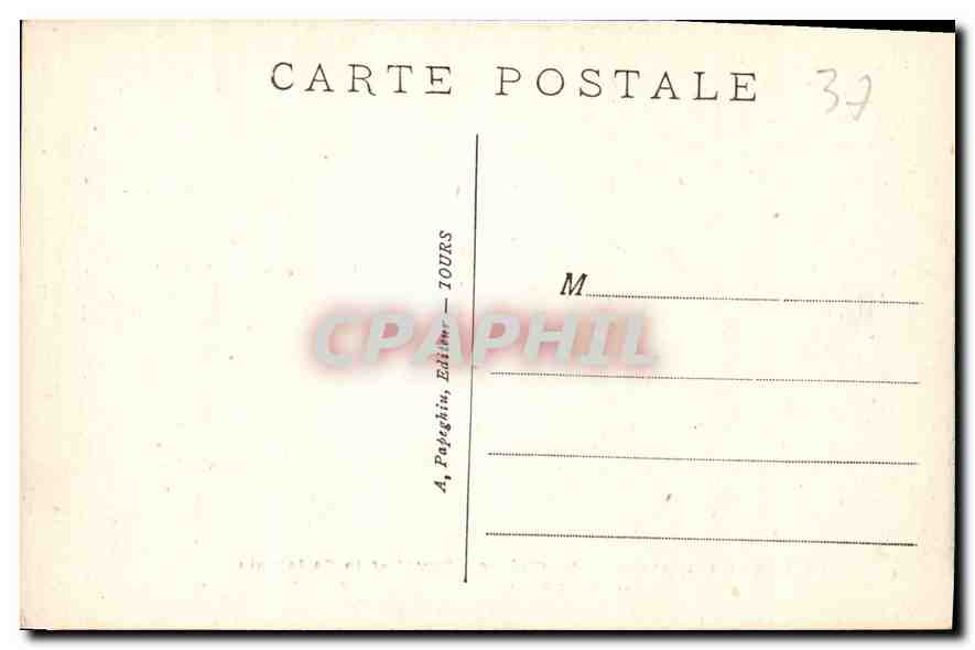 CPA Loches L et L Le Chateau Royal et la Collegiale  — Rückseite