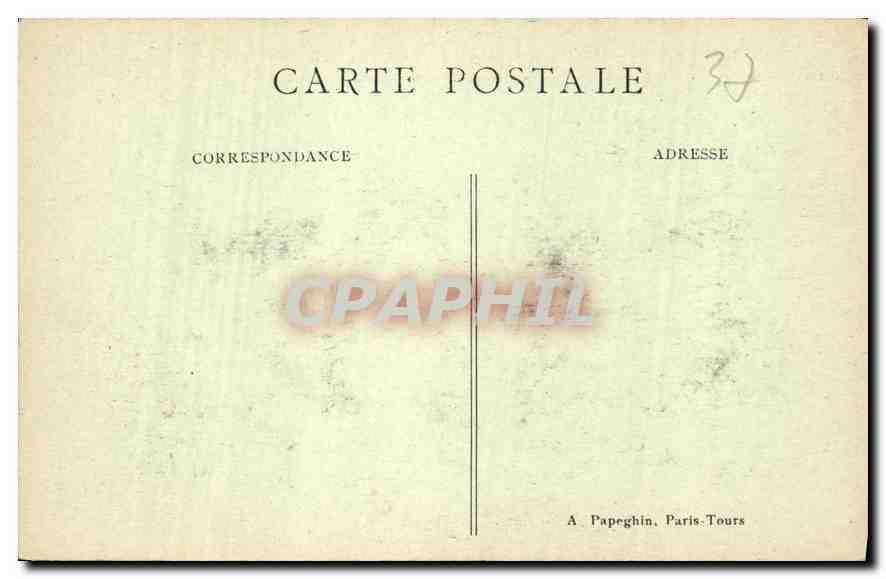 CPA Tours L et L Le Musee et la Cathedrale St Gatien Cote Sud  — Rückseite