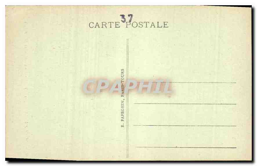 CPA Chenonceau I et L le Chateau Cote Nord Est l'Aile Thomas Bohier  — Rückseite