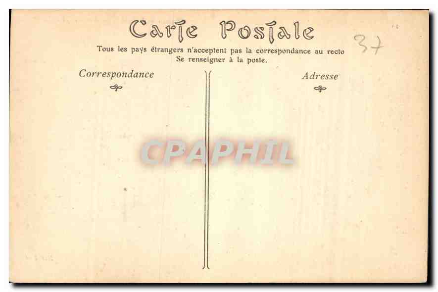 CPA Chateau de Villandry Fin du XVI siecle  — Rückseite