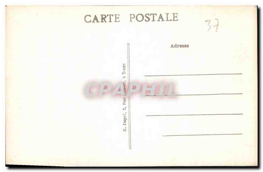 CPA Usee I et L le Chateau XVI siecle  — Rückseite