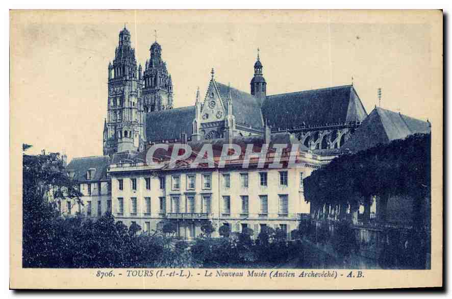 CPA Tours I et L le Nouveau Musee Ancien Archeveche 