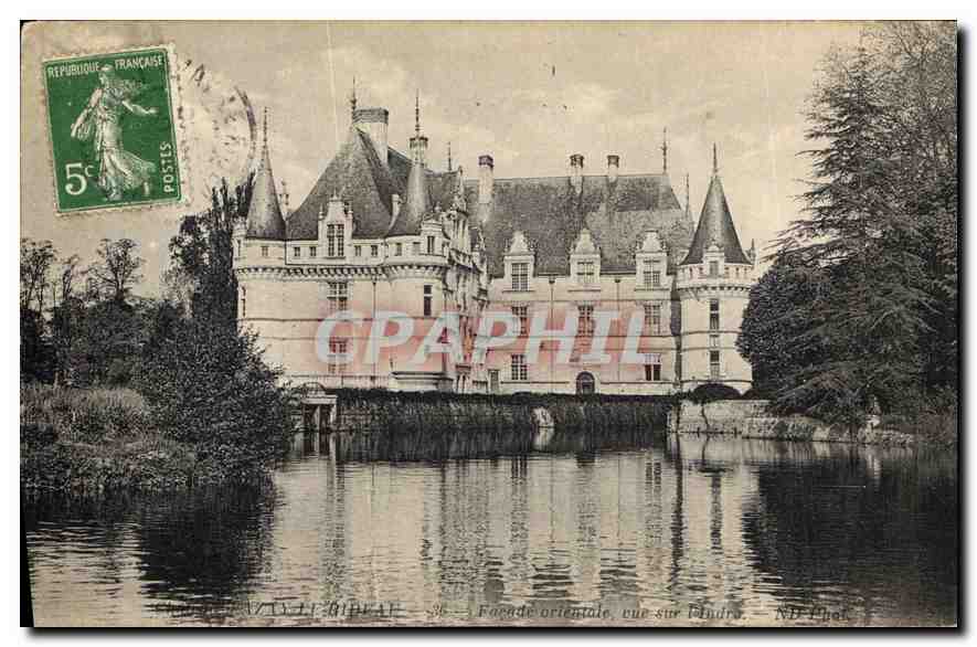 CPA Azay le Rideau I et L le chateau National