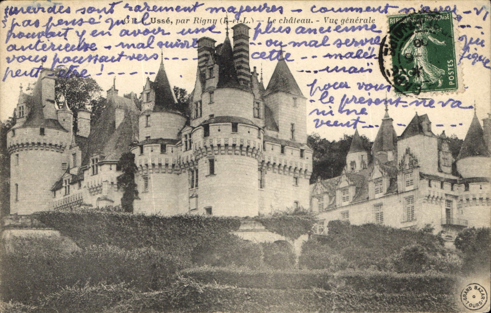 CPA Usee par Rigny I et L le Chateau vue generale 
