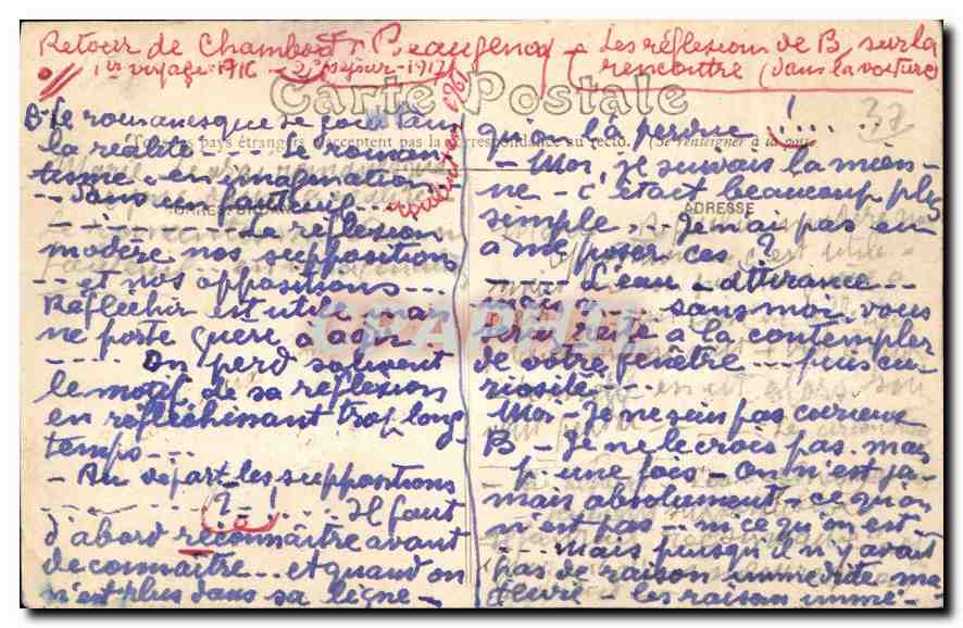CPA Usee par Rigny I et L le Chateau vue generale  — Rückseite