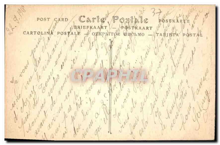 CPA Azay le Rideau Indre et Loire Chateau Nationale XVI siecle aile accidentale facade tourelles d'a — Rückseite