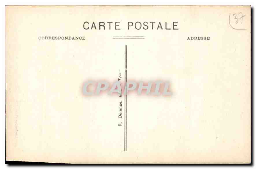 CPA Amboise I et L le chateau M H Porte de la Salle du jeu de Paume  — Rückseite