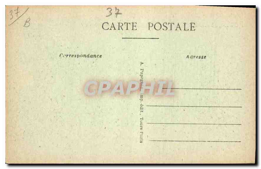 CPA Langeais I et L le Chateau XV siecle ou fut celebre le 26 decembre 1491 le mariage de Charles VI — Rückseite