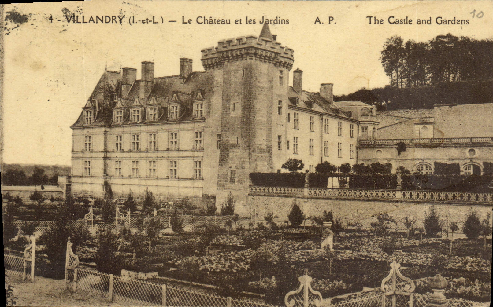 CPA Villandry I et L le Chateau et les Jardins 
