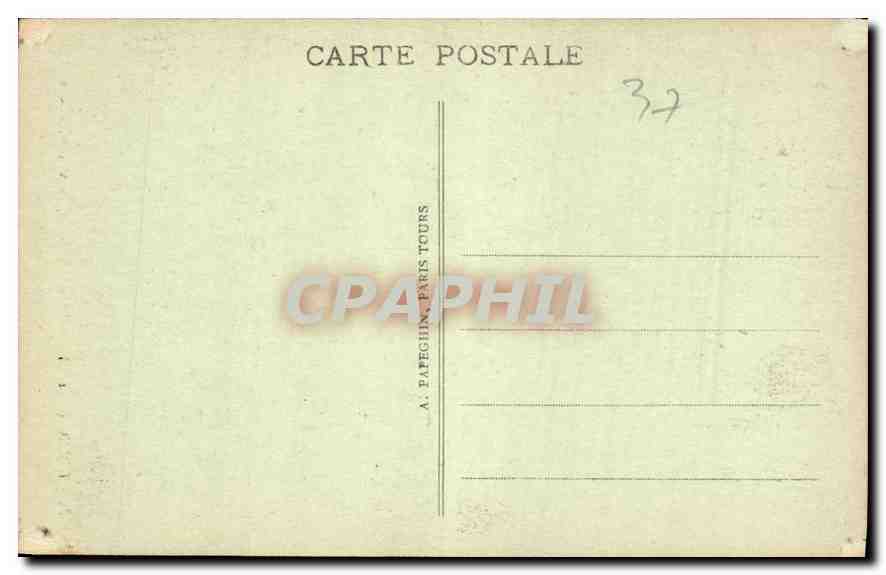 CPA Tours I et L l'hotel de Ville le Vestibule  — Rückseite