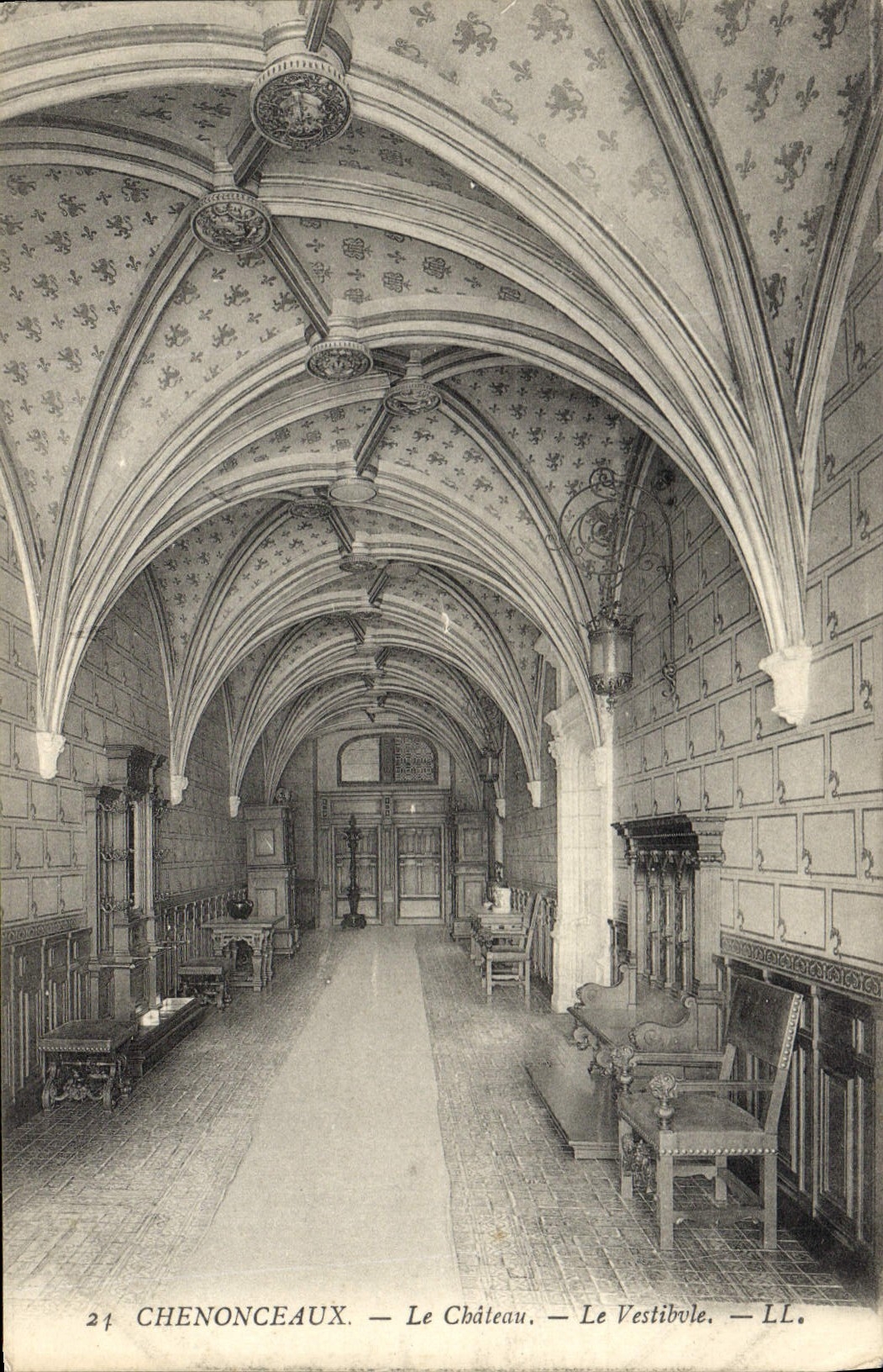 CPA Chenonceaux le Chateau le Vestibule 