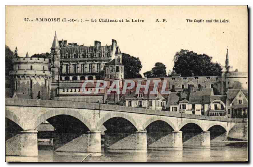 CPA Amboise I et L le Chateau et la Loire 