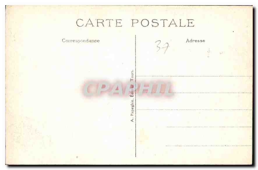 CPA Amboise I et L le Chateau Interieur de la Tour des Cavaliers XV siecle  — Rückseite