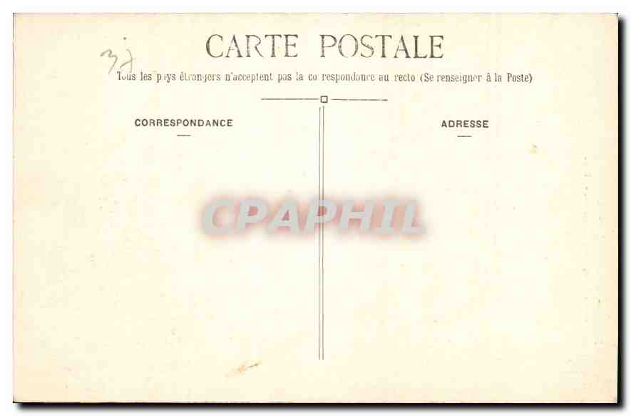 CPA Azay le Rideau I et L Tour et Lucarnes de la Facade Occidentale  — Verso