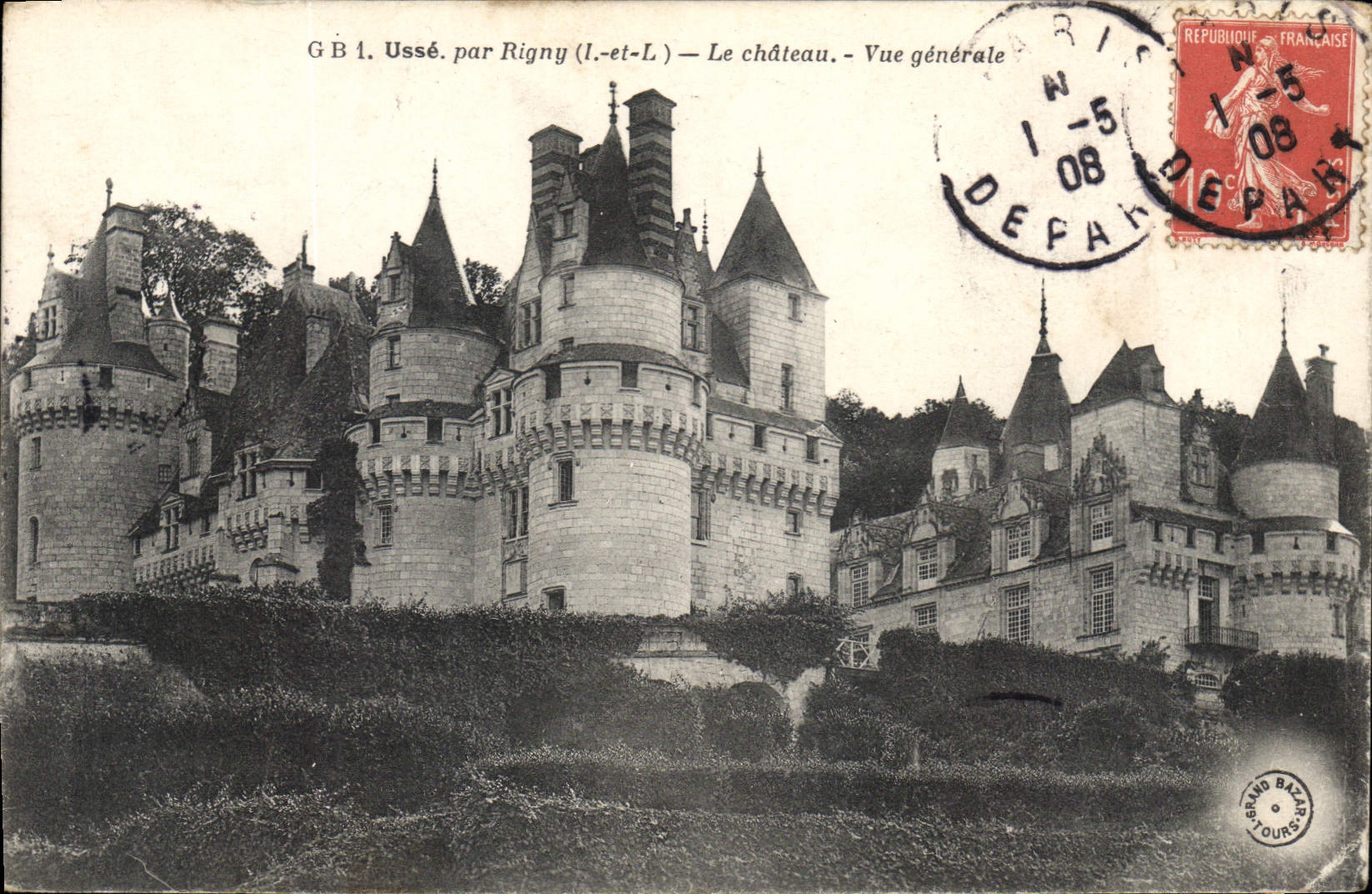 CPA Usse par Rigny I et L le Chateau vue generale 