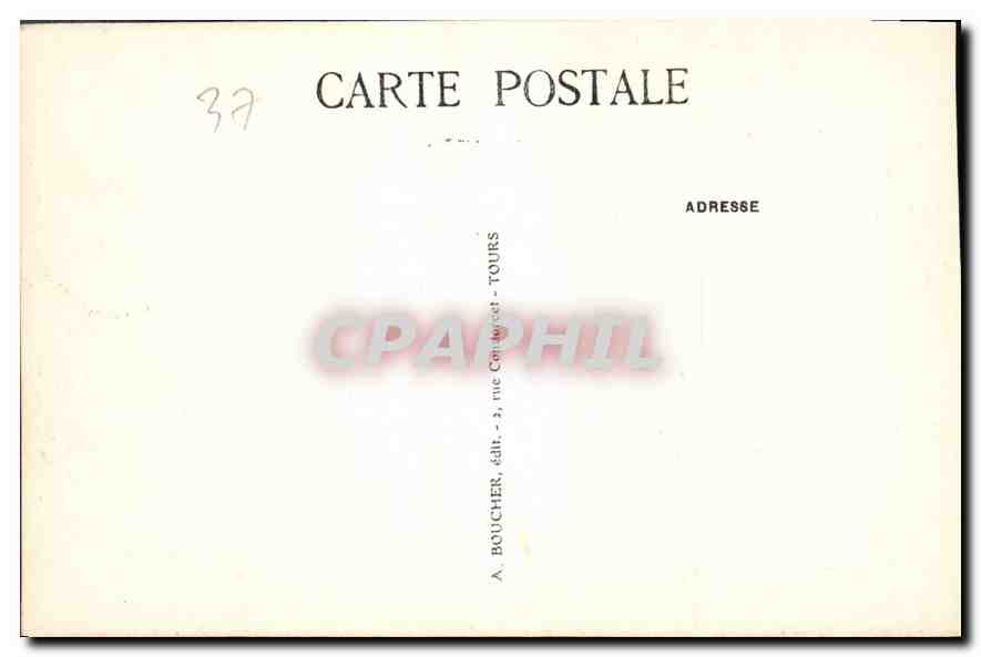 CPA Chateau d'Usse Commune de Rigny Usse I et L Appartint a Vauban qui en fit construite les Terrass — Rückseite