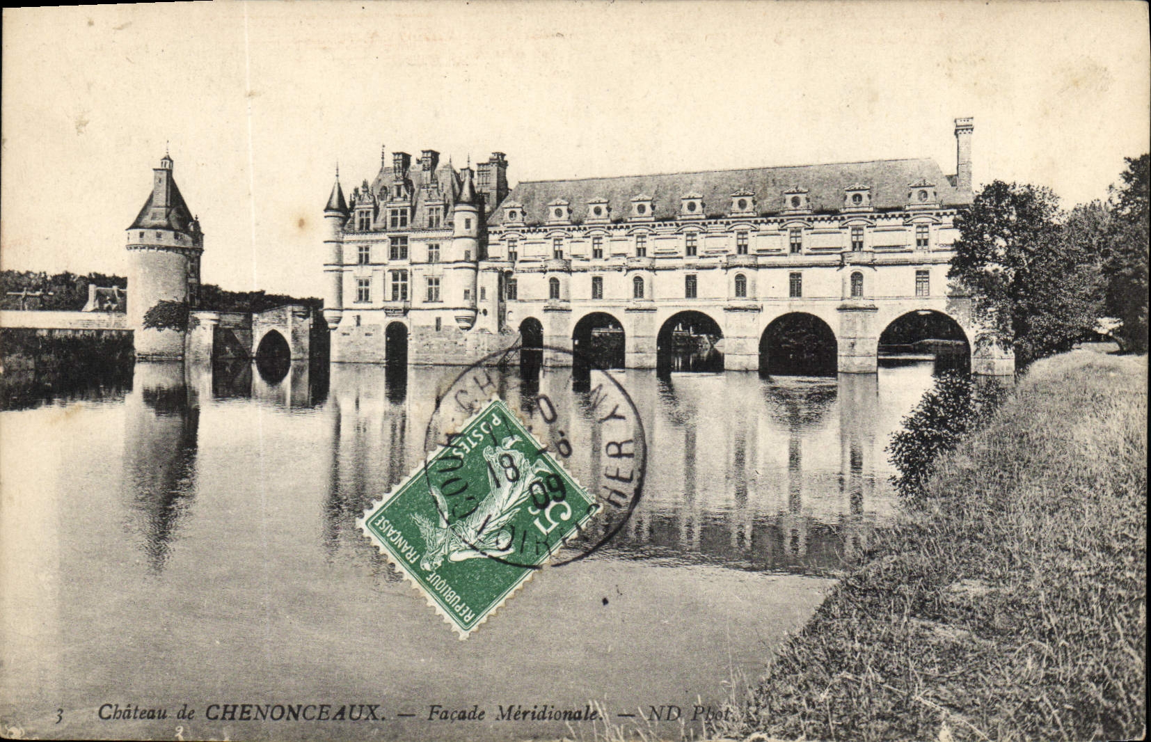 CPA Chateau de Chenonceaux Facade Meridionale 