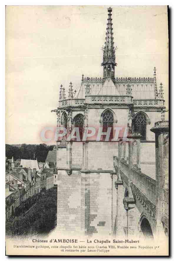 CPA Chateau d'Amboise la Chapelle Saint Hubert 