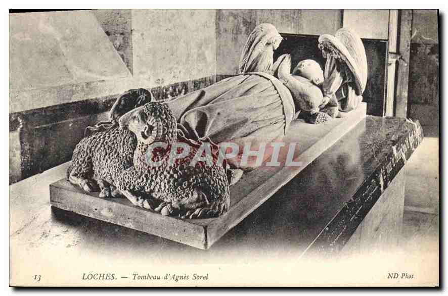CPA Loches Tombeau d'Agnes Sorel 