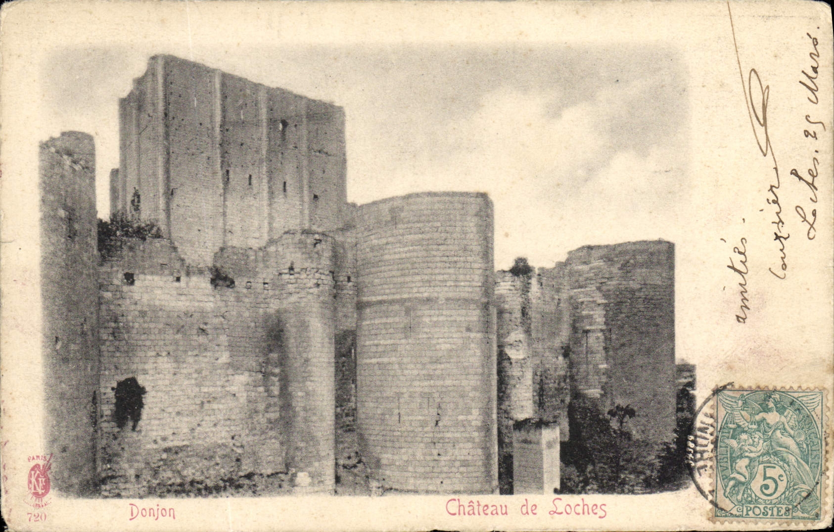 CPA Donjon chateau de Loches 