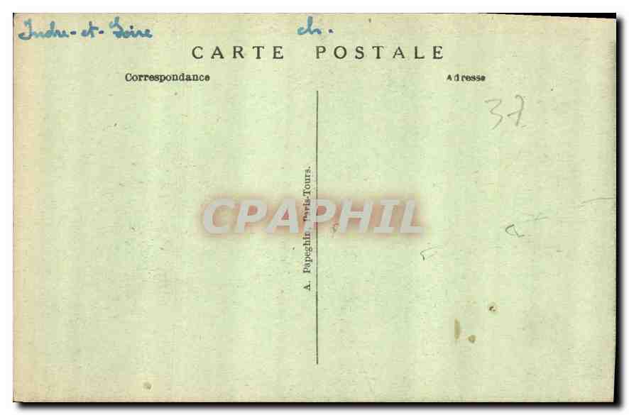 CPA Tours I et L la cathedrale St Gatien Abside Commencee en 1170 et terminee en 1267  — Rückseite