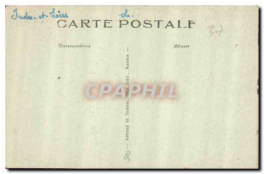 CPA Tours Portail laterale de l'eglise Notre Dame la Riche XII siecle  — Rückseite