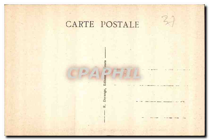 CPA Usse I et L le Chateau Mon hist XV et XVI S la Cour d'Honneur  — Rückseite