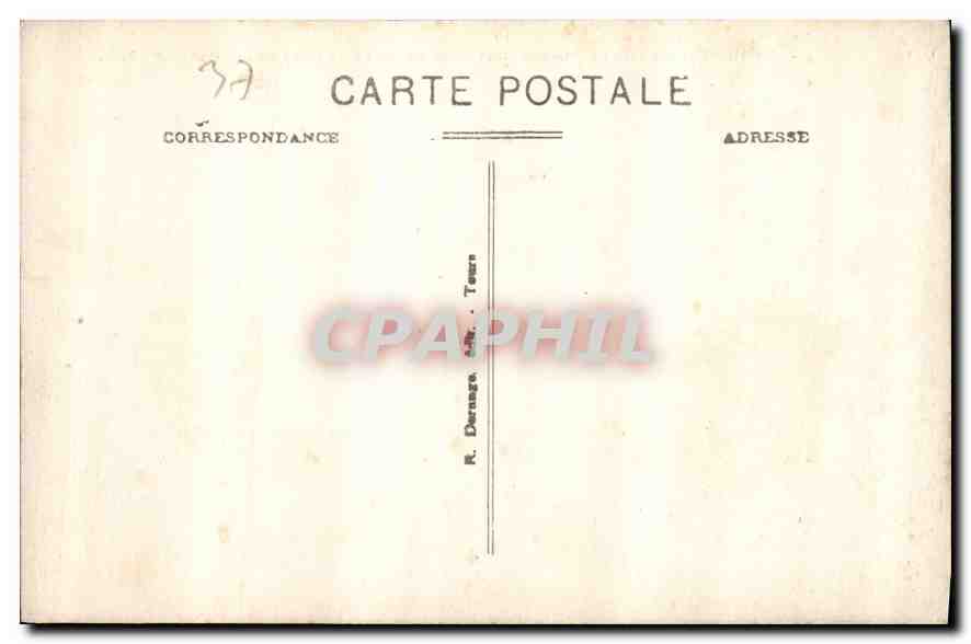 CPA Usee I et L le Chateau mon hist XV et XVI S la Cour d'honneur  — Rückseite