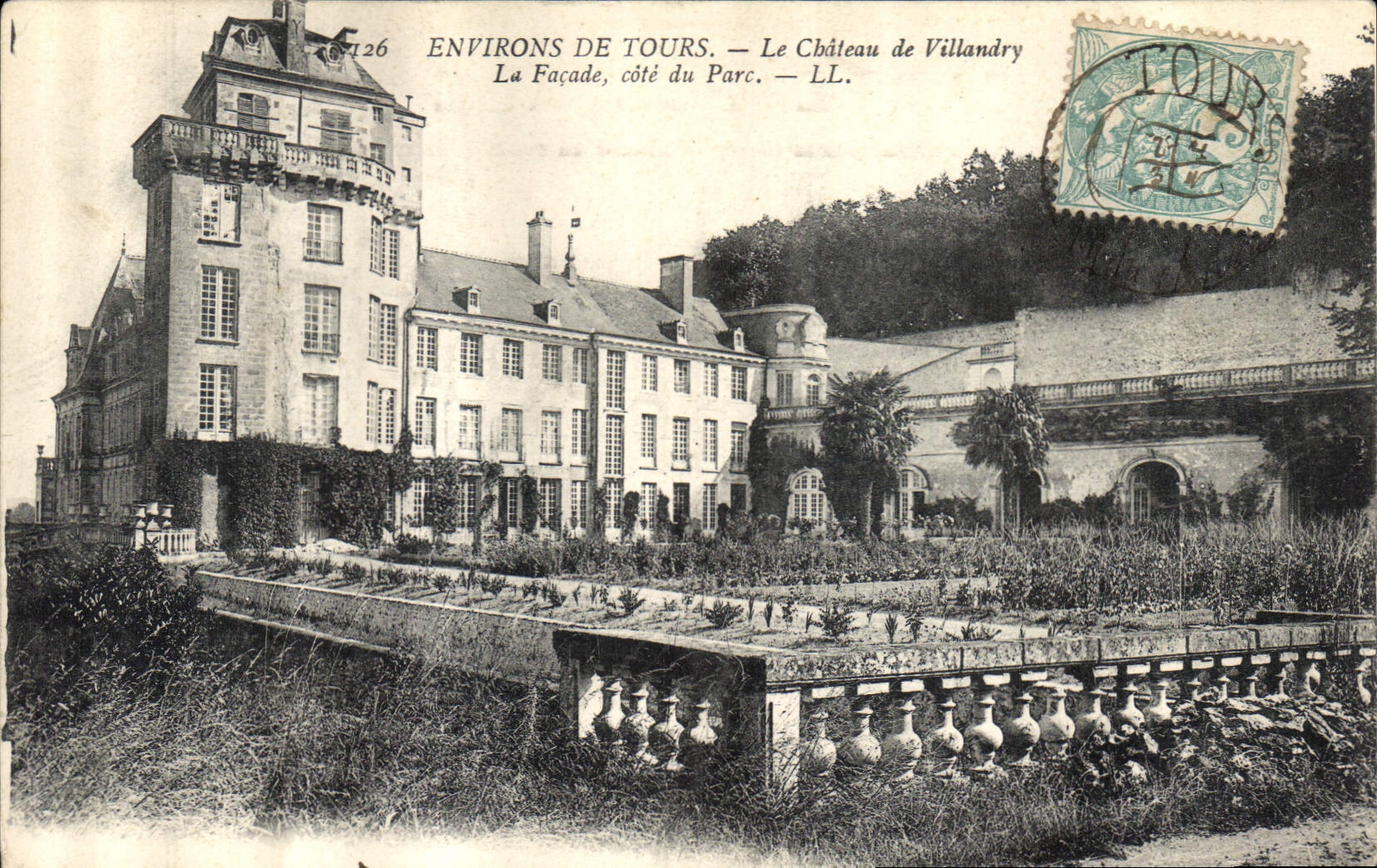 CPA Environs de Tours le Chateau de Villandry la Facade cote du Parc 