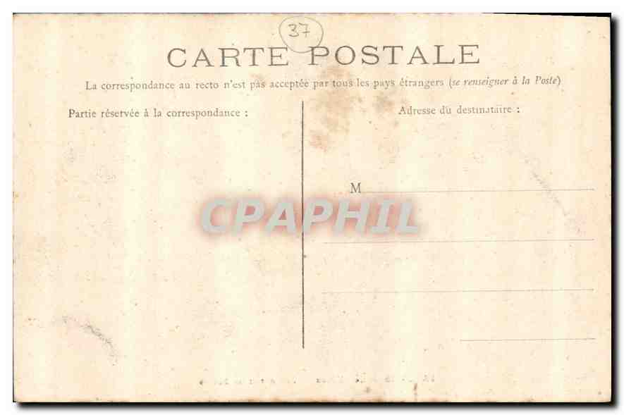 CPA Langeais le Chateau le Pont et les Ruines  — Rückseite