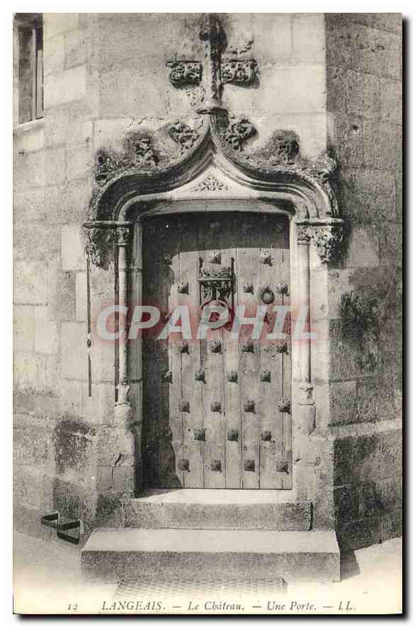 CPA Langeais le Chateau une Porte 