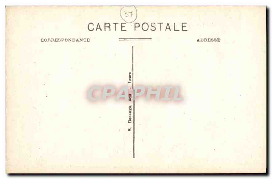 CPA Usse I et L le Chateau XV et XVI S mon hist et le Pont sur l'Indre cote Nord  — Rückseite