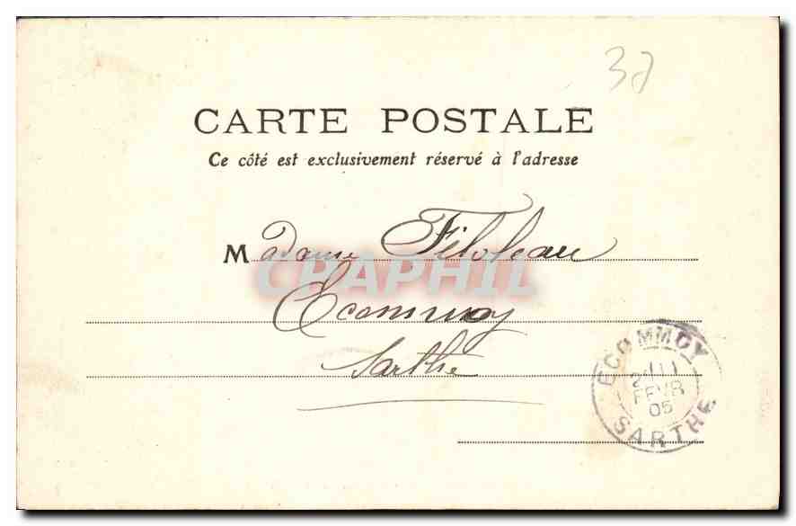 CPA Indre et Loire Chateau de Villandry  — Rückseite