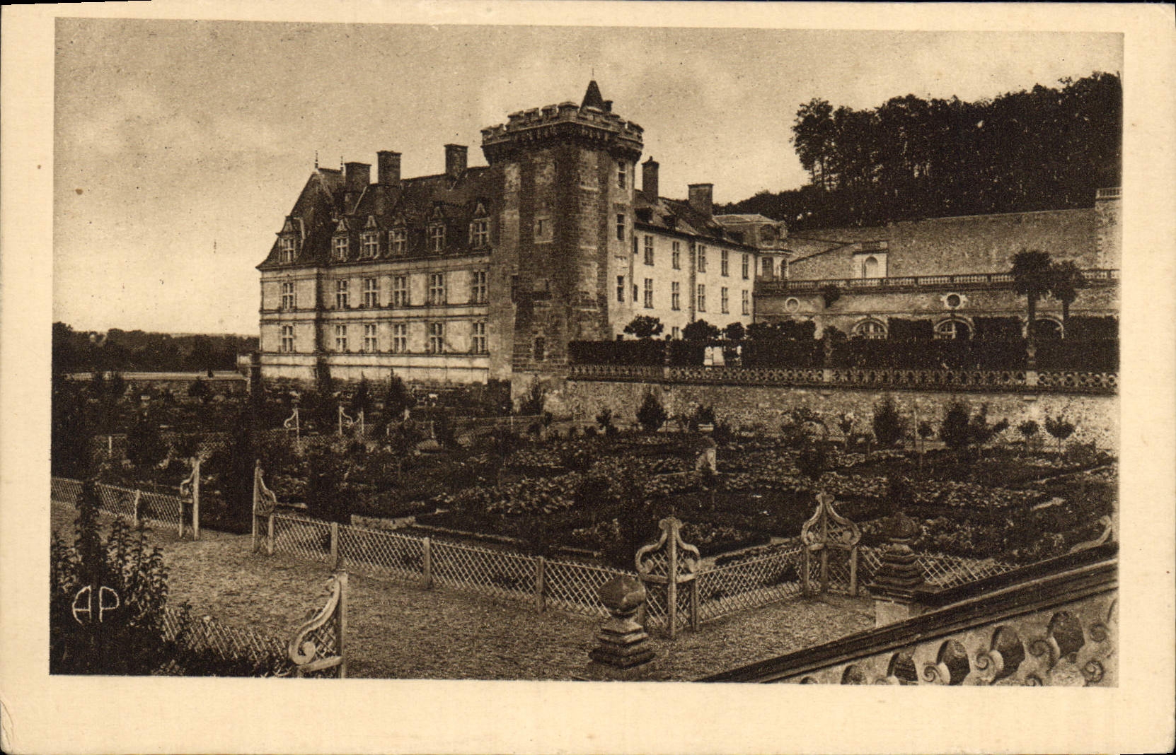 CPA Villandry I et L le Chateau et les Jardins 