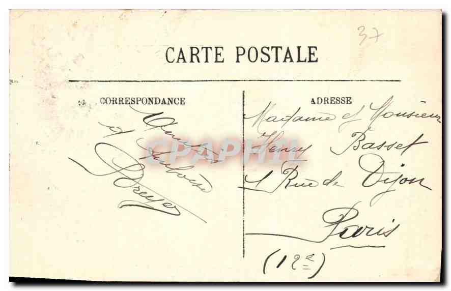 CPA Amboise vue sur la Loire de la Terrasse du Chateau  — Rückseite