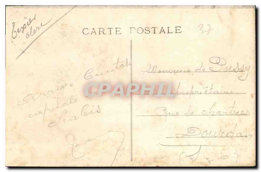 CPA Indre et Loire Loches le Donjon Cachot de Ludovic Sforza  — Rückseite