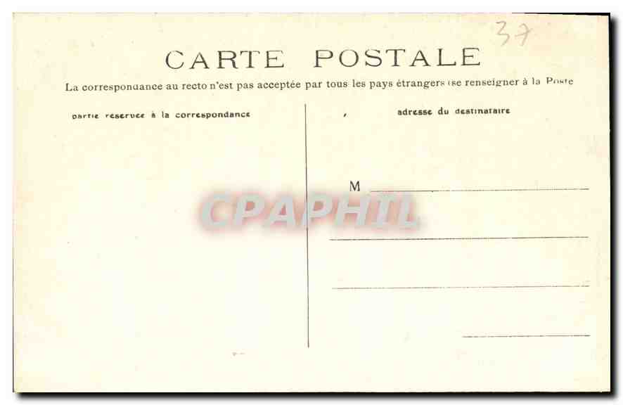 CPA Langeais le Chateau et l'eglise  — Rückseite