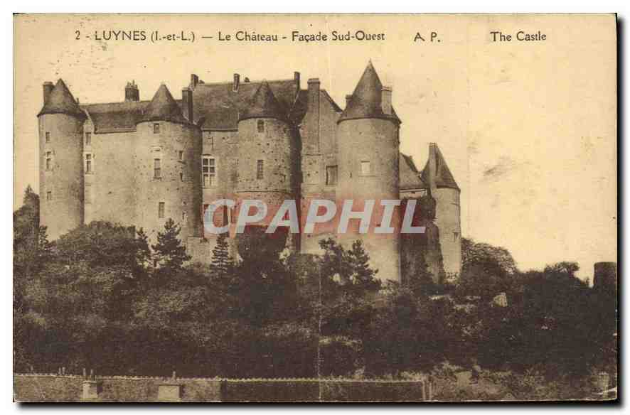 CPA Luynes I et L le Chateau Facade Sud Ouest 