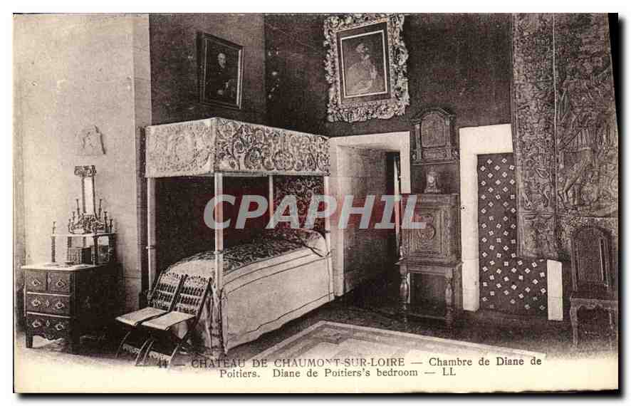 CPA Chateau de Chaumont sur Loire Chambre de Diane de Poitiers 